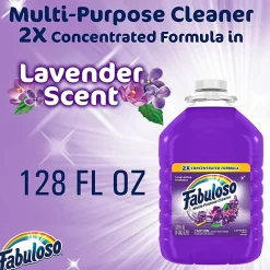 Fabuloso Multi-Purpose Cleaner, 128 Oz, Lavender Scent, Total Qty 4