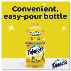 Fabuloso® Multi-use Cleaner, Lemon Scent, 169 oz Bottle, 3/Carton