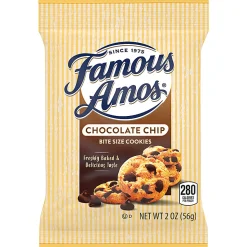 Famous Amos Chocolate Chip Cookies, 2-Oz Bag, Pack Of 42