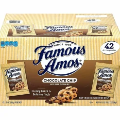 Famous Amos Chocolate Chip Cookies, 2-Oz Bag, Pack Of 42
