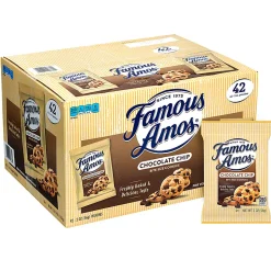 Famous Amos Chocolate Chip Cookies, 2-Oz Bag, Pack Of 42