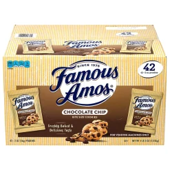 Famous Amos Chocolate Chip Cookies, 2-Oz Bag, Pack Of 42