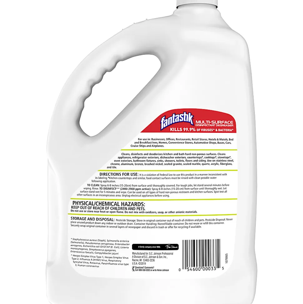Fantastik Disinfectant Degreaser Spray, Fresh Scent, 1 Gallon