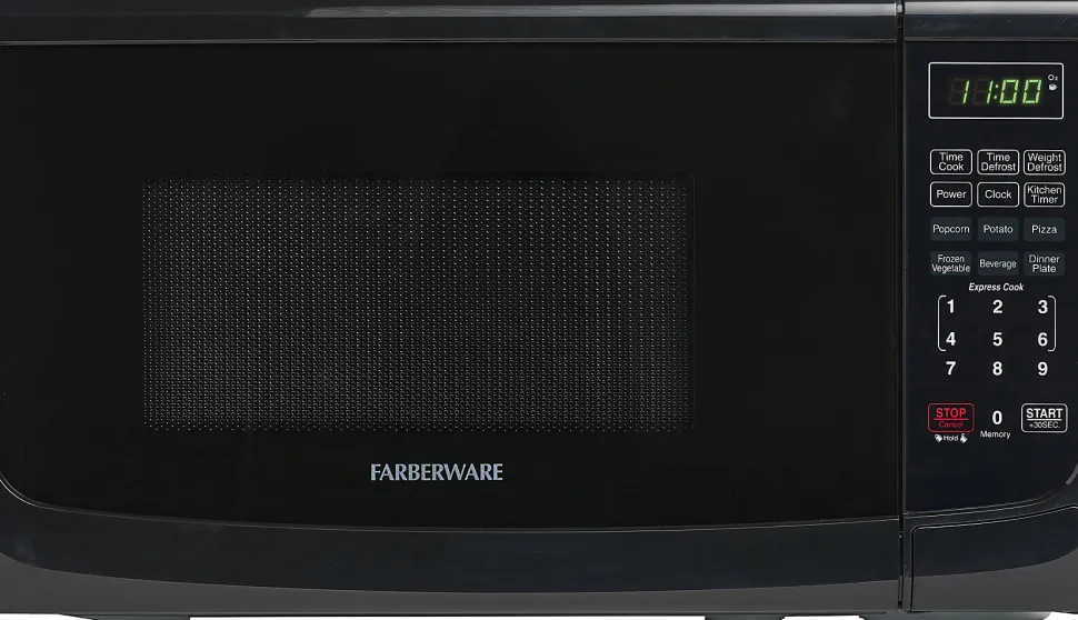 Farberware Classic 0.7 Cu Ft Countertop Microwave, Black