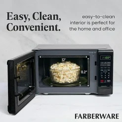 Farberware Classic 0.7 Cu Ft Countertop Microwave, Black