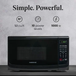Farberware Classic 0.7 Cu Ft Countertop Microwave, Black