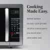 Farberware Classic 1.1 Cu Ft Countertop Microwave, Stainless Steel/Black