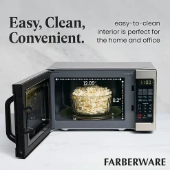 Farberware Classic FMO07AHTBKJ 0.7 Cu Ft Microwave Oven, Brushed Stainless