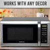 Farberware Professional 1.6 Cu. Ft. Microwave Oven, Silver/Black