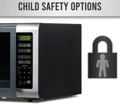 Farberware Professional 1.6 Cu. Ft. Microwave Oven, Silver/Black