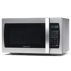 Farberware Professional 1.3 Cu Ft Countertop Microwave Oven, Stainless Steel/Black
