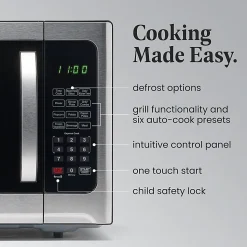 Farberware Professional Microwave And Grill Oven, 1.2 Cu. Ft., Silver