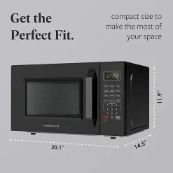 Farberware 1000W Compact Countertop Microwave Oven, 1.1 Cu. Ft., Black, Total Qty 1