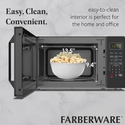 Farberware 1000W Compact Countertop Microwave Oven, 1.1 Cu. Ft., Black, Total Qty 1