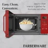 Farberware 1000W Compact Countertop Microwave Oven, 1.1 Cu. Ft., Red, Total Qty 1