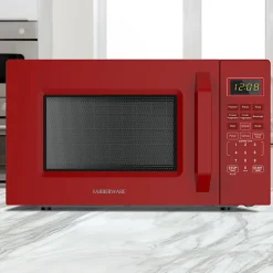Farberware 1000W Compact Countertop Microwave Oven, 1.1 Cu. Ft., Red, Total Qty 1
