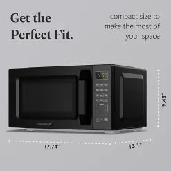 Farberware 700W Compact Countertop Microwave Oven, 0.7 Cu. Ft., Black, Total Qty 1