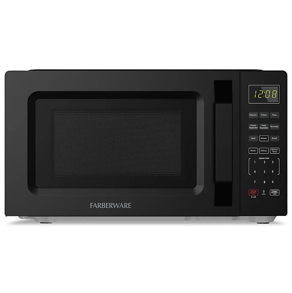 Farberware 700W Compact Countertop Microwave Oven, 0.7 Cu. Ft., Black, Total Qty 1
