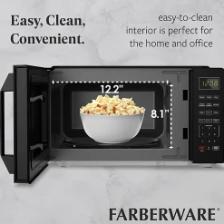 Farberware 700W Compact Countertop Microwave Oven, 0.7 Cu. Ft., Black, Total Qty 1