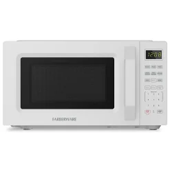 Farberware 700W Compact Countertop Microwave Oven, 0.7 Cu. Ft., White, Total Qty 1