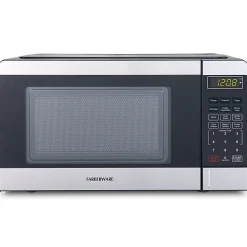 Farberware 700W Compact Microwave Oven, 0.7 Cu. Ft., Silver, Total Qty 1