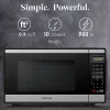 Farberware 900W Countertop Microwave Oven, 0.9 Cu. Ft., Black/Silver, Total Qty 1