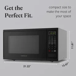 Farberware 1000W Microwave Oven, 1.1 Cu. Ft., Black, Total Qty 1