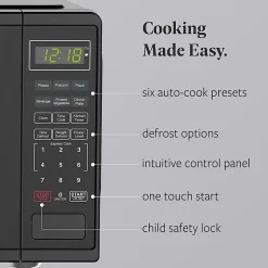 Farberware 900W Microwave Oven, 0.9 Cu. Ft., Black, Total Qty 1