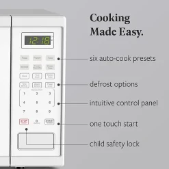 Farberware 1000W Microwave Oven, 1.1 Cu. Ft., White, Total Qty 1