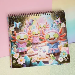 Fashion Angels Chill Axolotl Coloring & Collage Poster Set, Total Qty 1