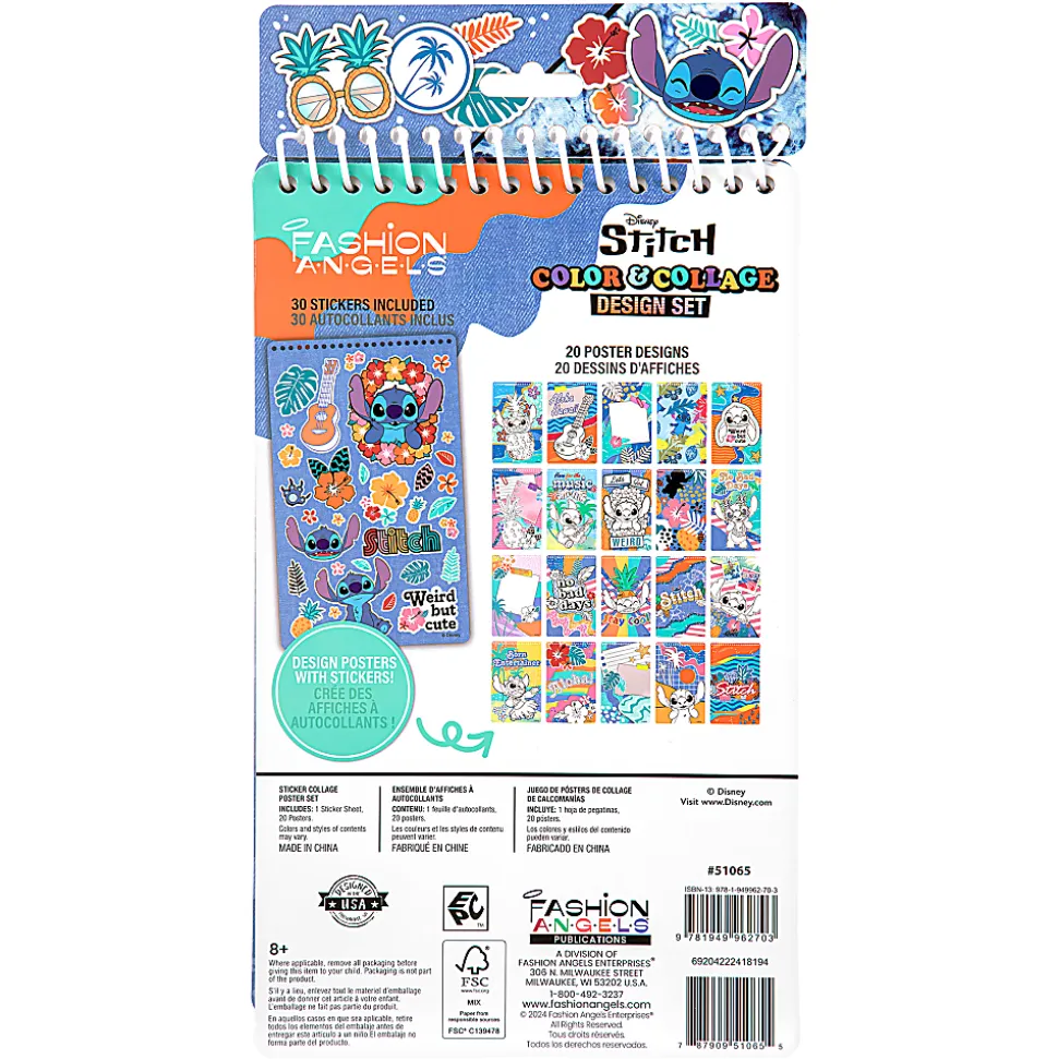 Fashion Angels Disney Stitch Color & Collage Design Set