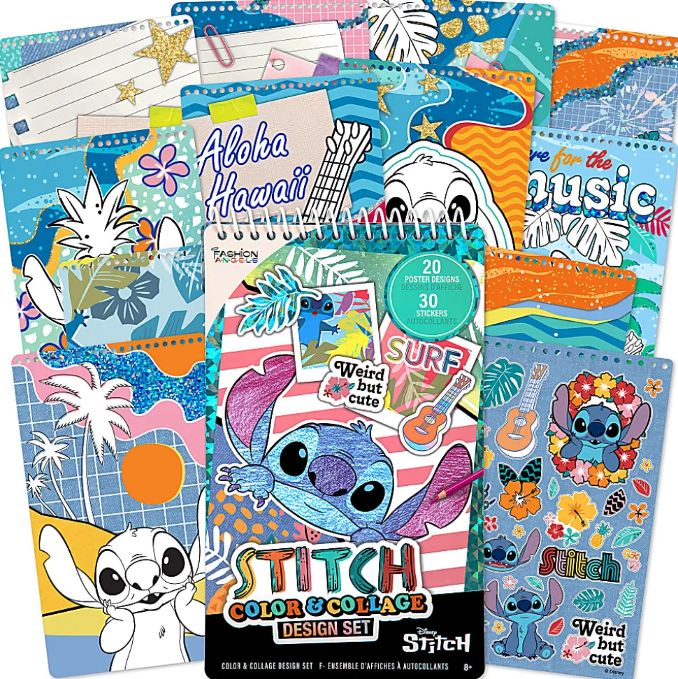 Fashion Angels Disney Stitch Color & Collage Design Set