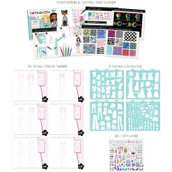 Fashion Angels Fashion Design Sketch Portfolio, 30 Pages