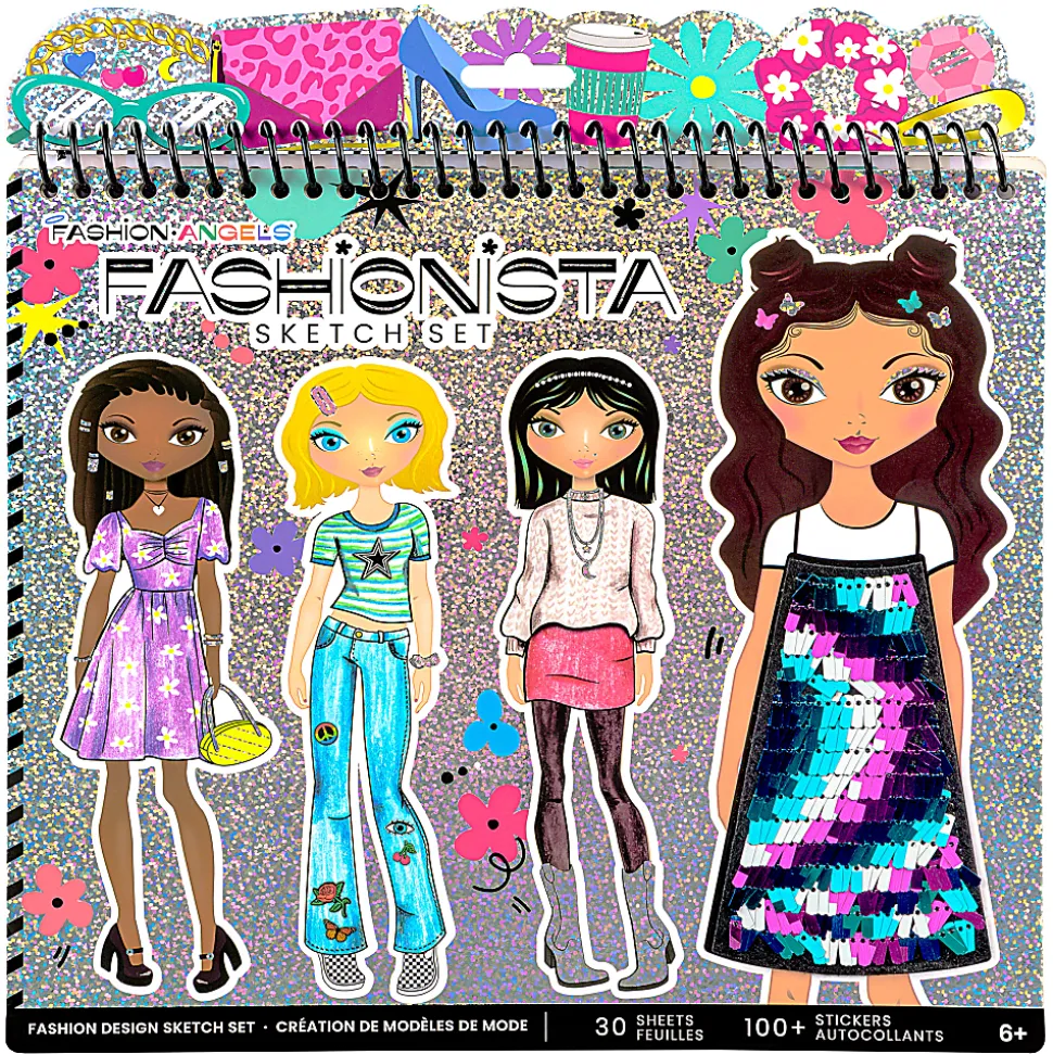 Fashion Angels Fashion Design Sketch Portfolio, 30 Pages