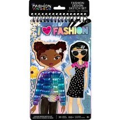 Fashion Angels Fashion Design Sketch Set, Set Of 139 Pieces