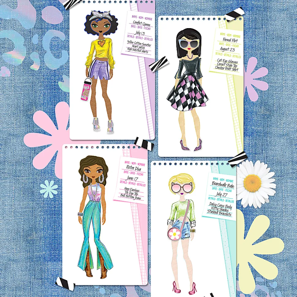 Fashion Angels Fashion Design Sketch Set, Set Of 139 Pieces