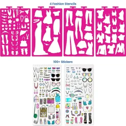Fashion Angels Fashion Design Sketch Set, Set Of 139 Pieces