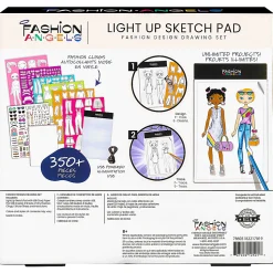 Fashion Angels Fashion Design Light Up Sketch Pad Craft Kit