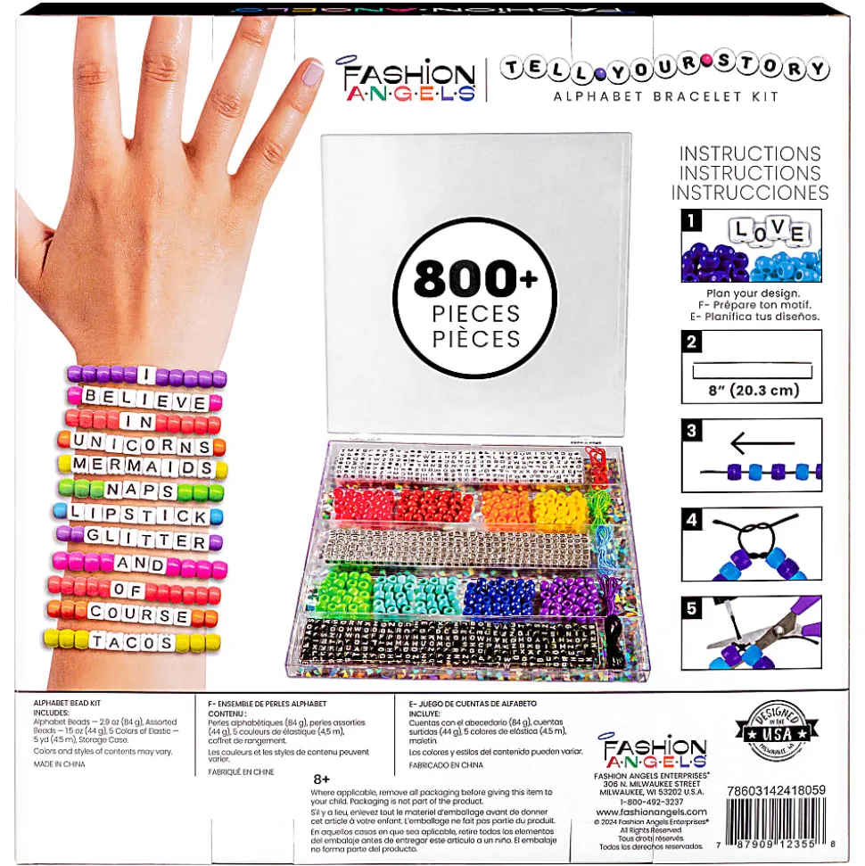 Fashion Angels Tell Your Story Alphabet Bracelet And Jewelry Bead Kit