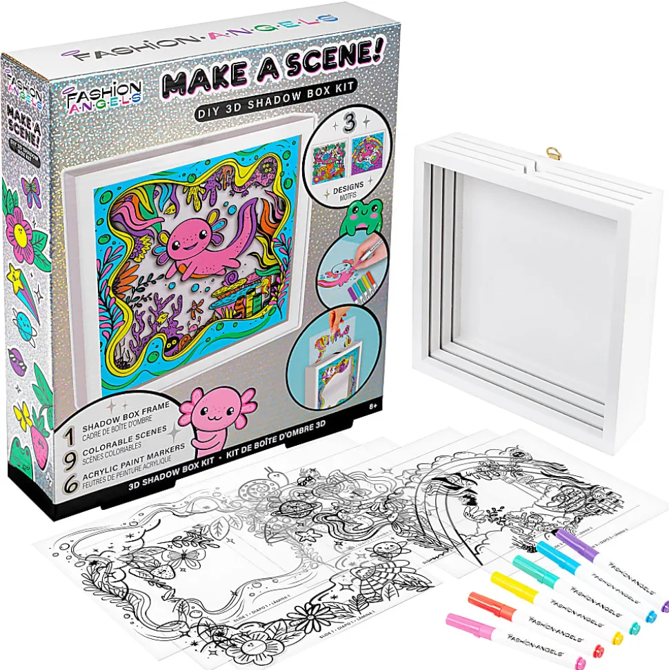 Fashion Angles Make A Scene DIY Shadow Box Kit, Kit Of 16 Pieces
