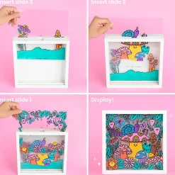 Fashion Angles Make A Scene DIY Shadow Box Kit, Kit Of 16 Pieces