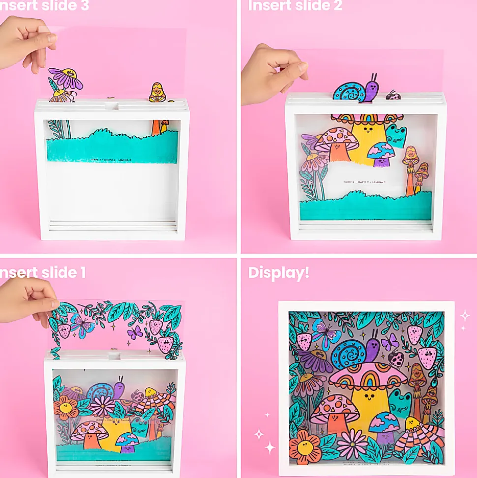 Fashion Angles Make A Scene DIY Shadow Box Kit, Kit Of 16 Pieces