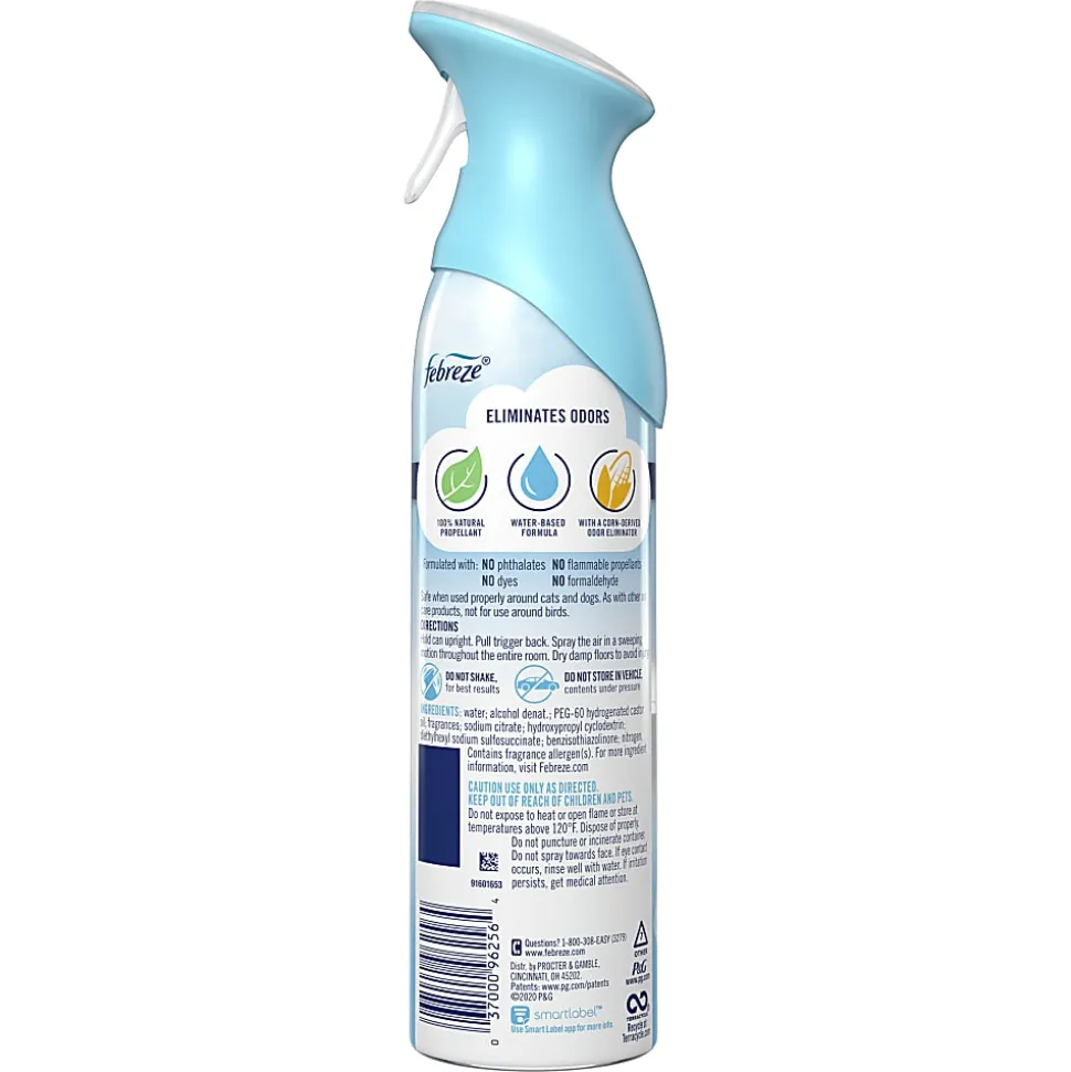 Febreze® Odor-Fighting Air Fresheners, Linen Sky™, 8.8 Oz, Carton Of 6 Fresheners