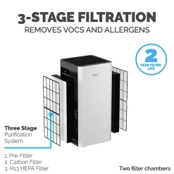 Fellowes® AeraMax® SV HEPA Air Purifier, 1,500 Sq. Ft. Coverage, 31-1/8