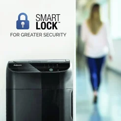 Fellowes® AutoMax™ 600M Auto Feed Micro-Cut 600 Sheet Shredder, Black