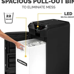 Fellowes® AutoMax™ 600M Auto Feed Micro-Cut 600 Sheet Shredder, Black