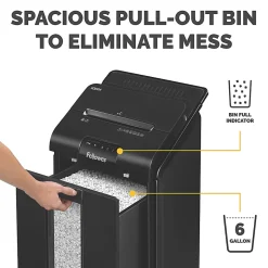 Fellowes® AutoMax™ 100M Auto Feed 100 Sheet Micro-Cut Shredder, Black
