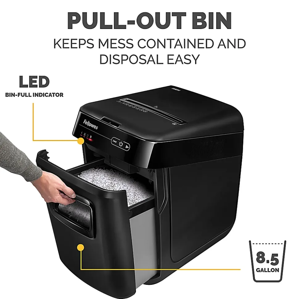 Fellowes® AutoMax 200M 200 Sheet Micro-Cut Shredder, 4656201