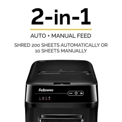 Fellowes® AutoMax 200M 200 Sheet Micro-Cut Shredder, 4656201