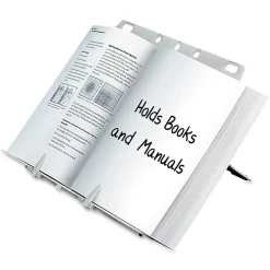 Fellowes® BookLift⢠Copyholder, One Book/Pad Capacity, Plastic, Platinum